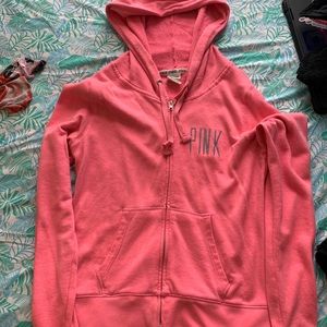 Pink zip up